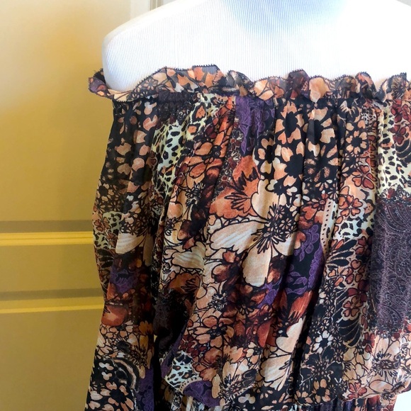 NWOT Rachel Zoe fall floral dress - Picture 9 of 14